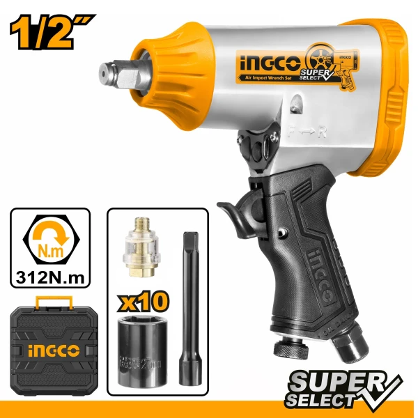 LLAVE DE IMPACTO NEUMATICA 1/2 312NM SUPER SELECT INGCO AIW12312