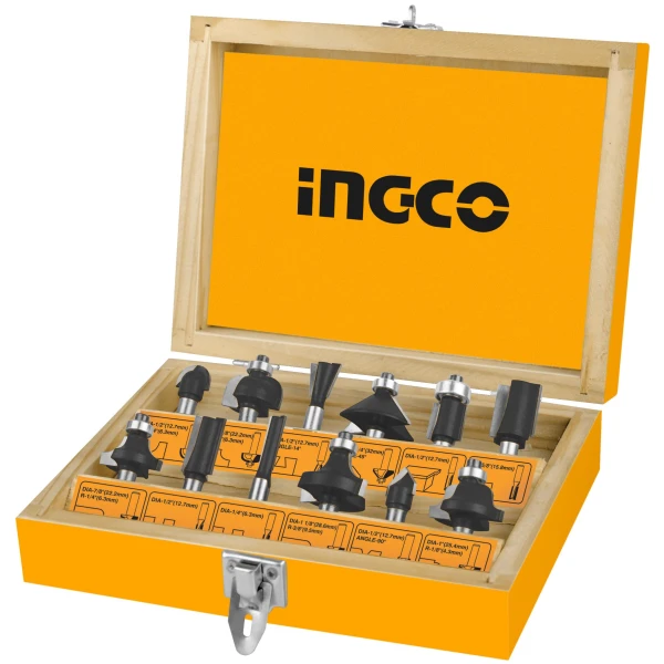 KIT 12 FRESAS 6MM INGCO AKRT1201