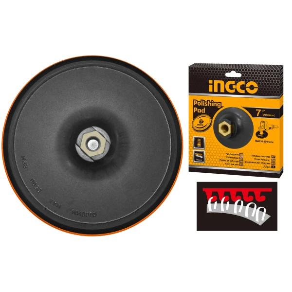 DISCO GOMA 180MM VELCRO P LIJA O BONETE APP0111801