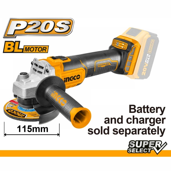 AMOLADORA A BATERIA 20V P20S SUPER SELECT BRUSH LESS S/BATERIA CAGLI20157