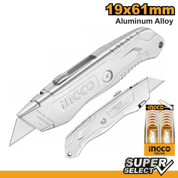 TRINCHETA 19MM X 61MM CUERPO ALUM SUPER SELECT INGCO HKNS11615