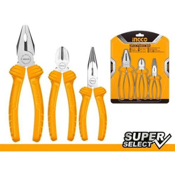 SET X 3 PINZAS SUPER SELECT INGCO HKPS08311