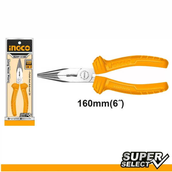 PINZA 6" PUNTA FINA SUPER SELECT INGCO HLNP12160