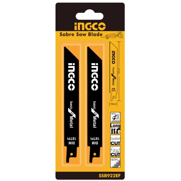 SIERRAS PARA SIERRA METAL SABLE REPUESTO PACK X2 SSB922EF