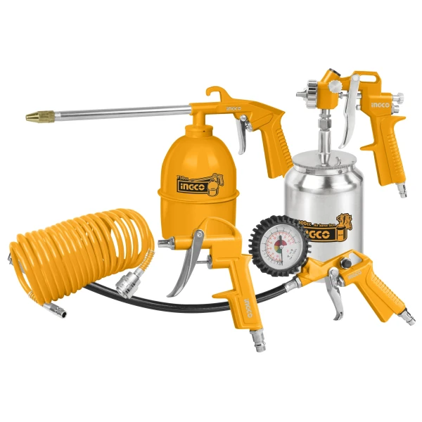 KIT 5 PIEZAS INGCO COMPRESOR TACHO METAL AKT0051