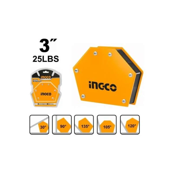 ESCUADRA 3" MULTI ANGULO MAGNETICA INGCO AMWH25032