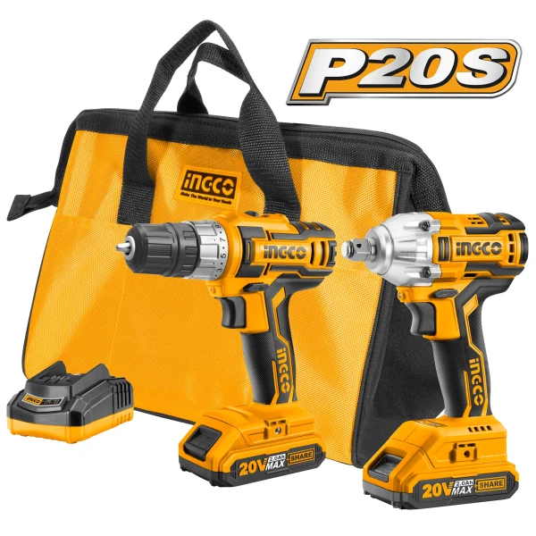 KIT P20S ATORNILLADOR Y LLAVE IMPACTO 20V CKLI2007