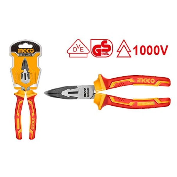 ALICATE AISLADO 8" PUNTA DOBLADA HIBNP28208 INGCO