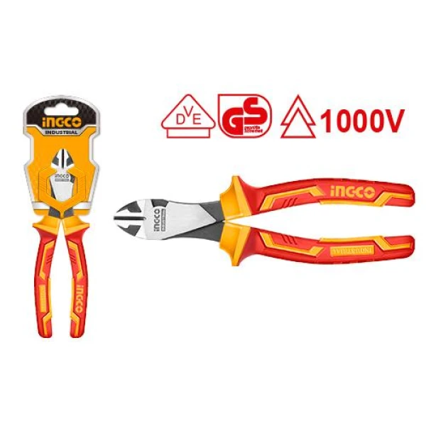 ALICATE AISLADO 7" HIHDCP28188 CORTE DIAGONAL INGCO