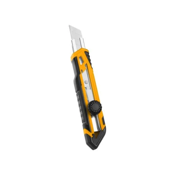 TRINCHETA 18 MM INGCO HKNS16618 CON 1 HOJA MATERIAL SK5 SOFT GRIP