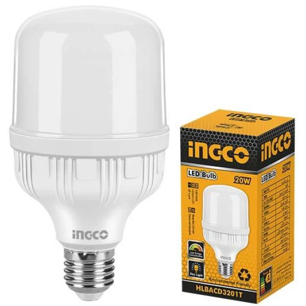 LAMPARA LED T 20W E27 LUZ FRIA INGCO HLBACD3201T