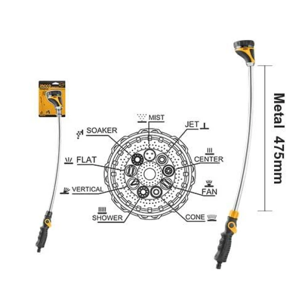 RIEGO METALICO PUNTERO LARGO HWW092