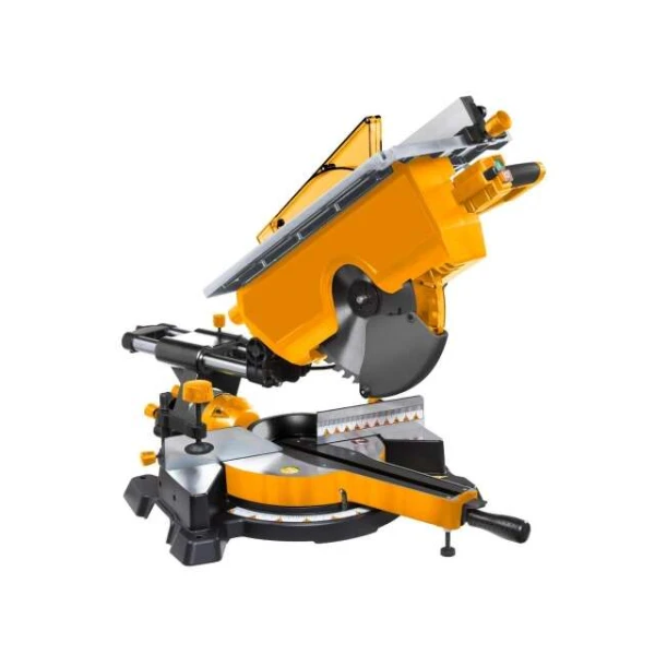SIERRA 2 EN 1 INGLETADORA DESLIZANTE Y CIRCULAR DE MESA 12'' INGCO MT2S18002 GUIA LASER