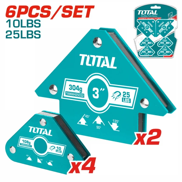 SET 4 ESCUADRAS MAGNETICAS 10 LIBRAS