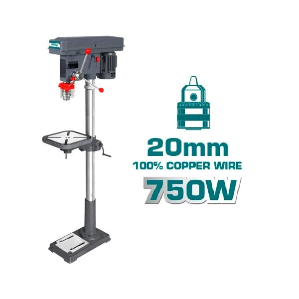 Taladro de pie 20mm 1HP 16 Veloc