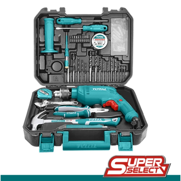 Kit Taladro Percutor 680 W 115 Pizas Super Select