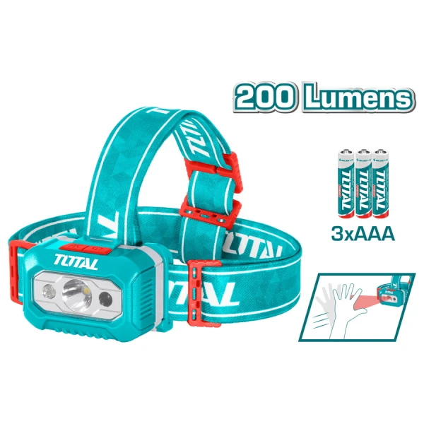 LINTERNA MINERO 200 LUMENS 3XAAA