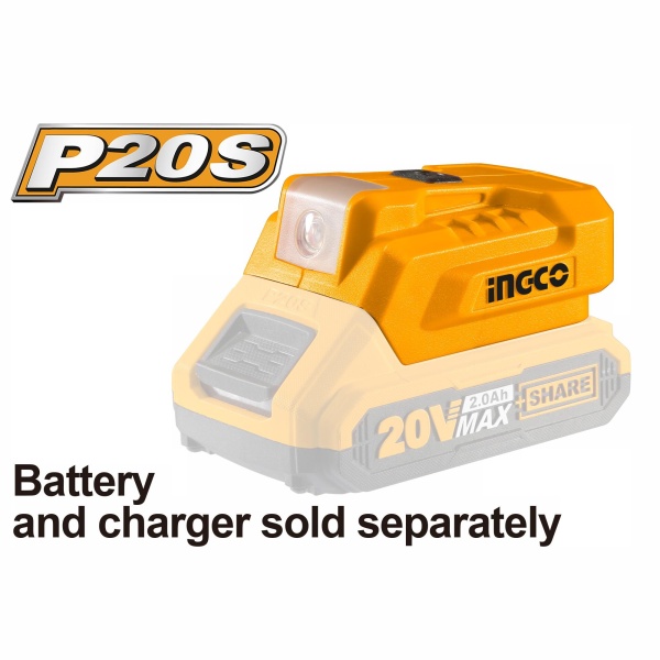 CARGADOR USB PARA BATERIA 20V P20S INGCO CUCLI2022