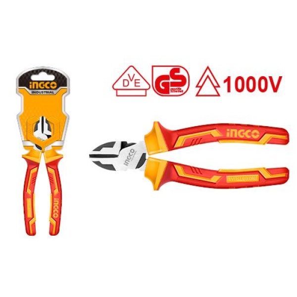 ALICATE AISLADO 6" HIHLDCP28160 CORTE DIAGONAL INGCO