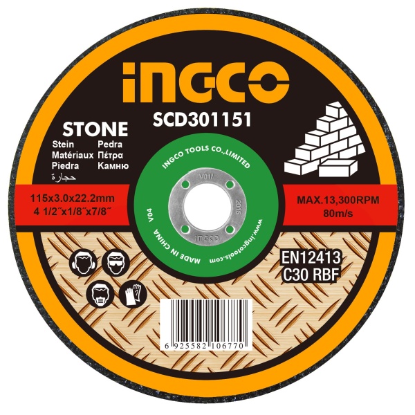 DISCO CORTE MAMPOSTERIA PARED 7" X 3.0MM SCD301801 INGCO
